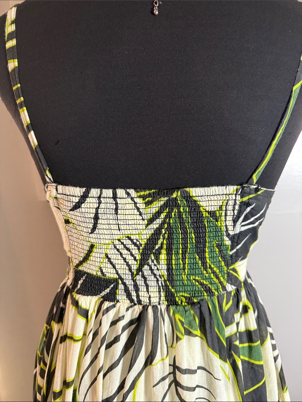 Joie Tropical Leaf Print Cut-Out Maxi Dress - Size 6 - 100% Cotton - Picture 8 of 12